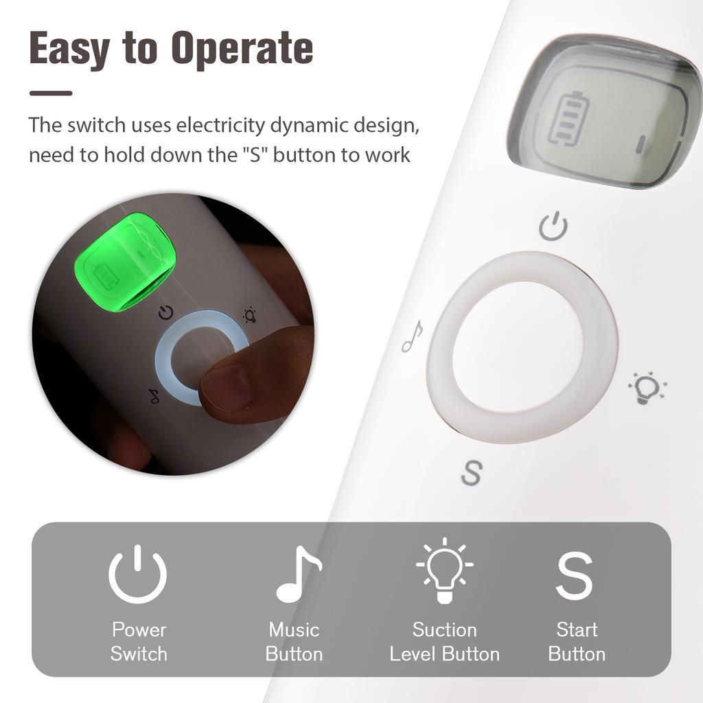 Electric Baby Nasal Aspirator Automatic Nose Sucker Cleaner for Infants 3 Suction Levels Low Noise Built-in Battery with Light Soothing Music 3pcs