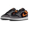 Детские кроссовки Air Jordan 1 Low SE GS Vivid Orange серо-черные светло-графитовые FN7671-008