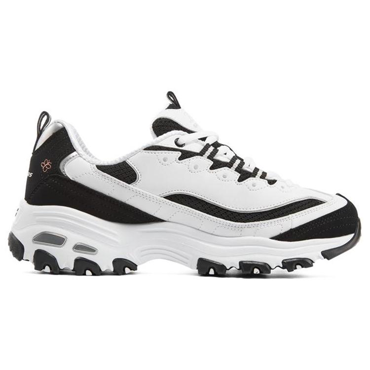 Skechers D'Lites 1.0 'Белый Черный' Женские 896155-WBK