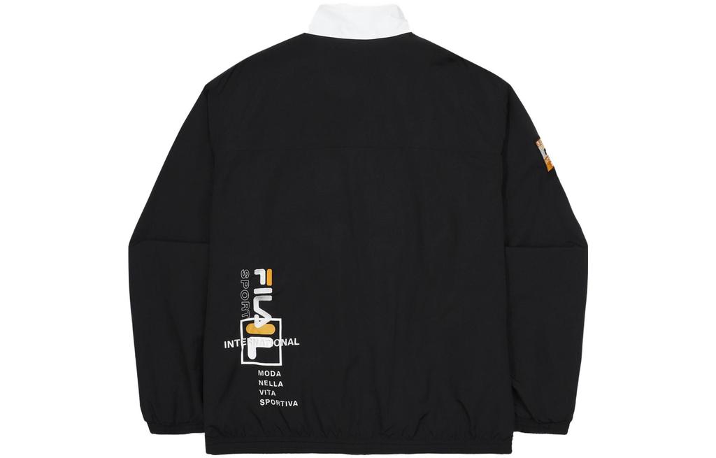 FILA Jackets Unisex Black Stand Collar Moderate