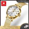 OLEVS 7130 Quartz Watches for Woman Fashion Elegant Mesh Steel Strap Digital Dial Quartz Women's Watches Waterproof Laides Watch