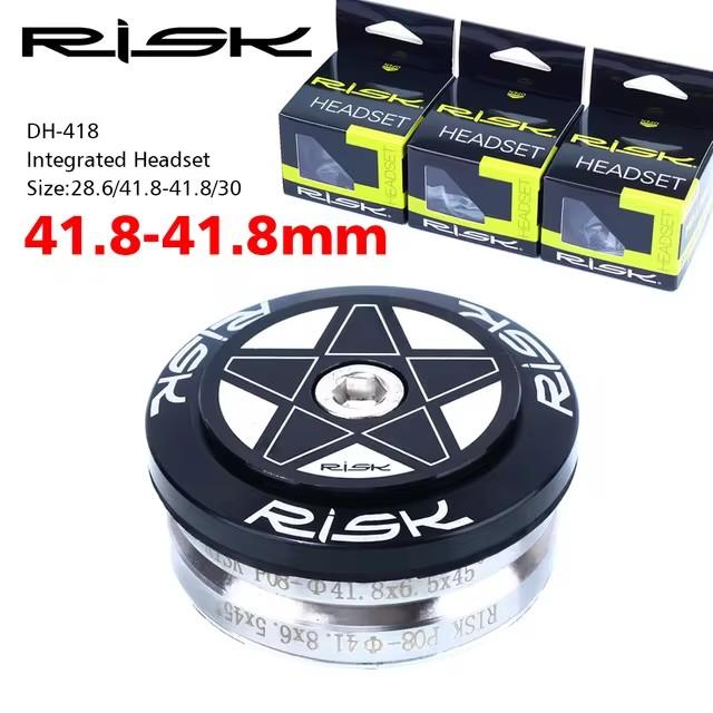 Risk Bicycle Headset Integrated 1 1/8 Steering Column 34 41 41.8 44 49.7 50.6 55 56Mm Mountain Bicycle Press Bearings Box Fork
