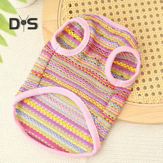 Футболки для собак, летняя безрукавка для домашних животных, дышащая, полая, охлаждающая одежда, одежда для домашних животных для маленьких собак и кошек