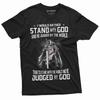 Мужская футболка с Иисусом Христом 'Stand by God' Футболка с Иисусом Христианская Вдохновляющая Футболка Унисекс