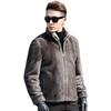 Haining Imitation Mink Coat Men'S Fur Imitation Mink Coat Stand-Up Collar Imitation Colored Mink Imitation Velvet Youth