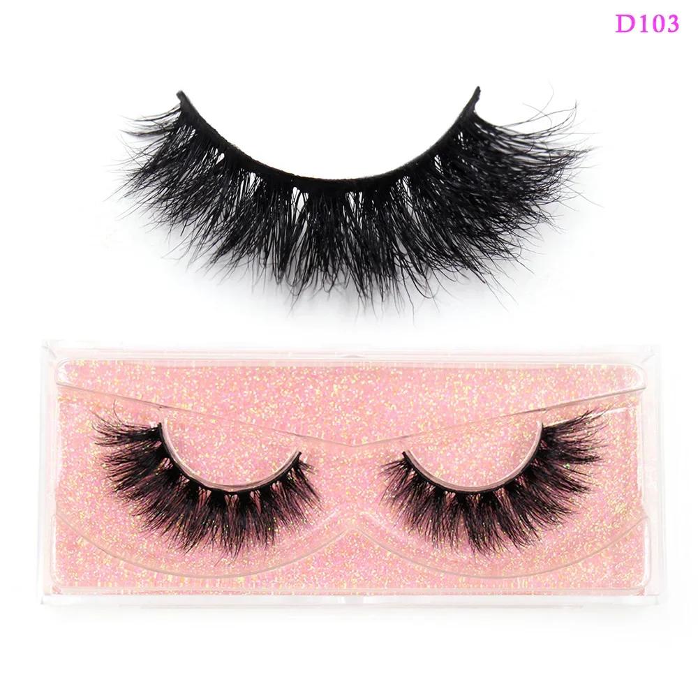 LEHUAMAO Eyelashes 3D Mink Lashes Criss-cross Strands Cruelty Free High Volume Mink Lashes Soft Dramatic Eye Lashes Makeup D101