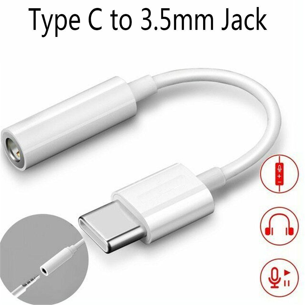 New AUX Headphones Converter Earphone Cable Adapter Type C USB to 3.5mm USB-C Male