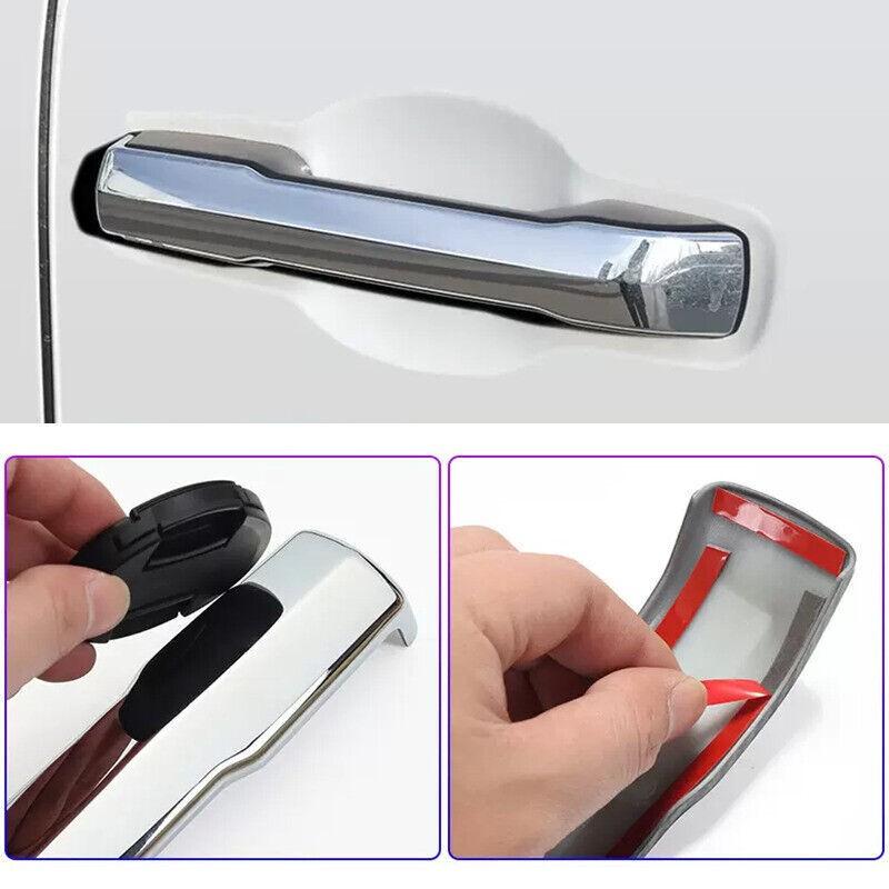 For Toyota Tacoma 2024 2025 Chrome Silver ABS Door Handle Cover Molding Trim 4*