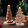 15cm Gingerbread Christmas Tree Colorful Resin Christmas Tree Holiday Ornaments Decorative Collectible Christmas Decoration