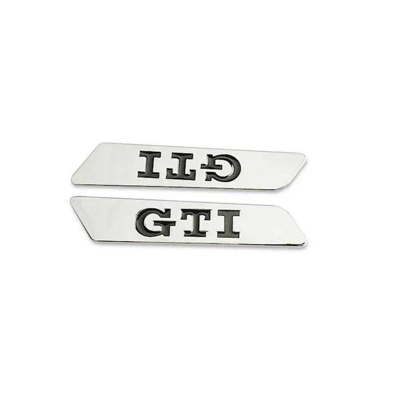 RUNTB1 Metal GTI Logo Side Fender Emblem Bumper Strip for VW Volkswagen Golf MK5 3 4 5 6 7 Polo Passat Jetta Tiguan Beetle Touran Bora