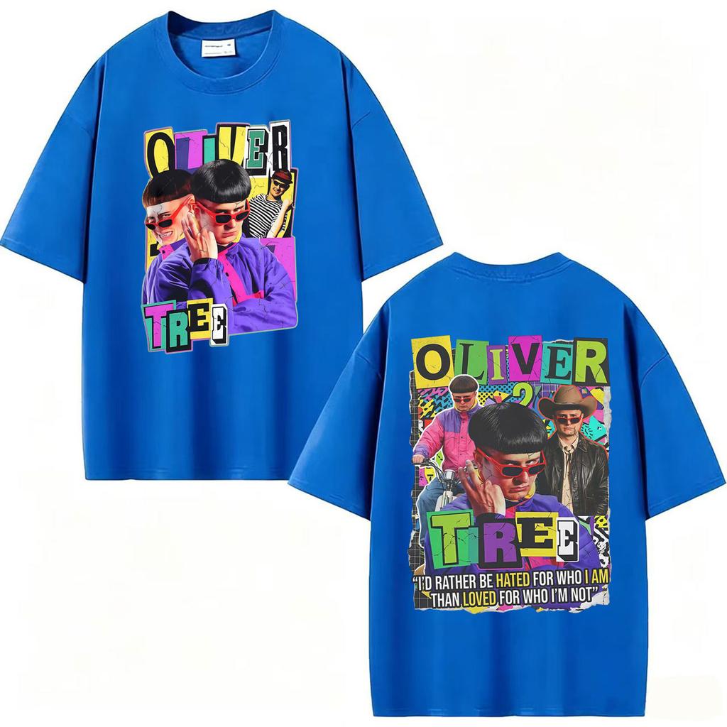 Pop Rock 90s Retro Oliver Tree Life Goes On T Shirt Unisexs Harajuku Gothic Classic T Shirts Casual 100 Cotton Oversized Tshirts