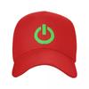 Power Button (green) Baseball Cap Hat Luxury Brand |-F-| Visor Cosplay For Man Women's