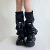 Y2K Leg Warmers Lace Boot Socks New Leather Leg Covers  Women Girls