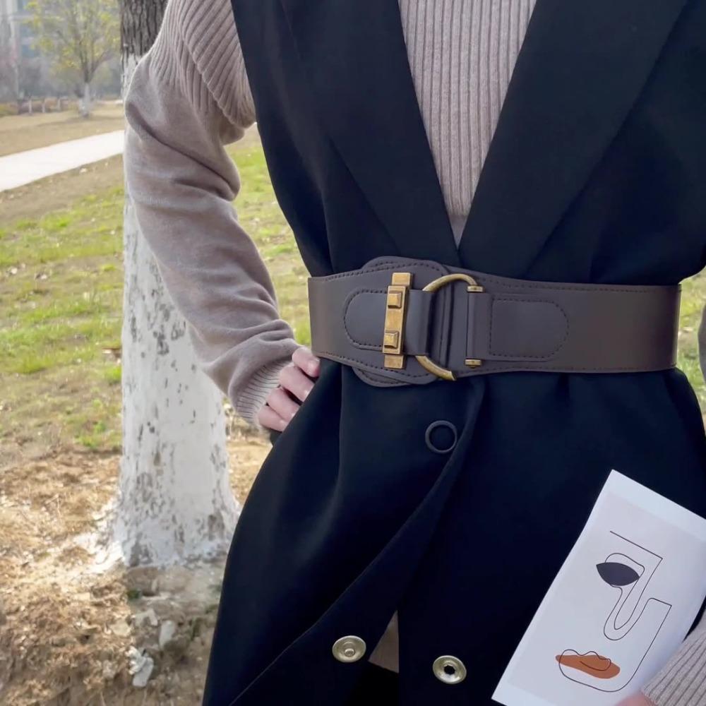 Талия Поясной ремень Сплавная пряжка Эластичный пояс Модные ремни для женщин Платье