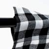 Черно-белая клетка "Буйвол" Оконный Карниз Занавеска в стиле Кантри Готовая Декоративная Полуштора Занавеска с прорезью для карниза Короткая Занавеска