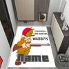 Looney Tom Jerry Friendship Personalized Name Area Rug Design for Decorate room Dining Room Playrooms Hallway Antislip Carpet Decorate Offices
