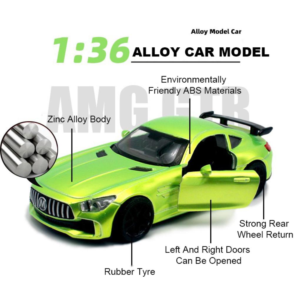 Масштаб 1/36, гоночный автомобиль Benz AMG GT из сплава, литая под давлением модель игрушечного моделирования, модели транспортных средств с откатным механизмом, игрушки для детской коллекции, подарки