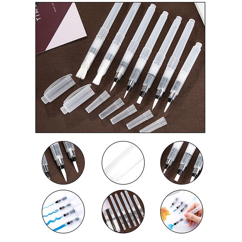 Solid Watercolor Fountain Pen Irrigation Painting Brush Water Storage Pen Water-Soluble Color Pencil Painting Pen