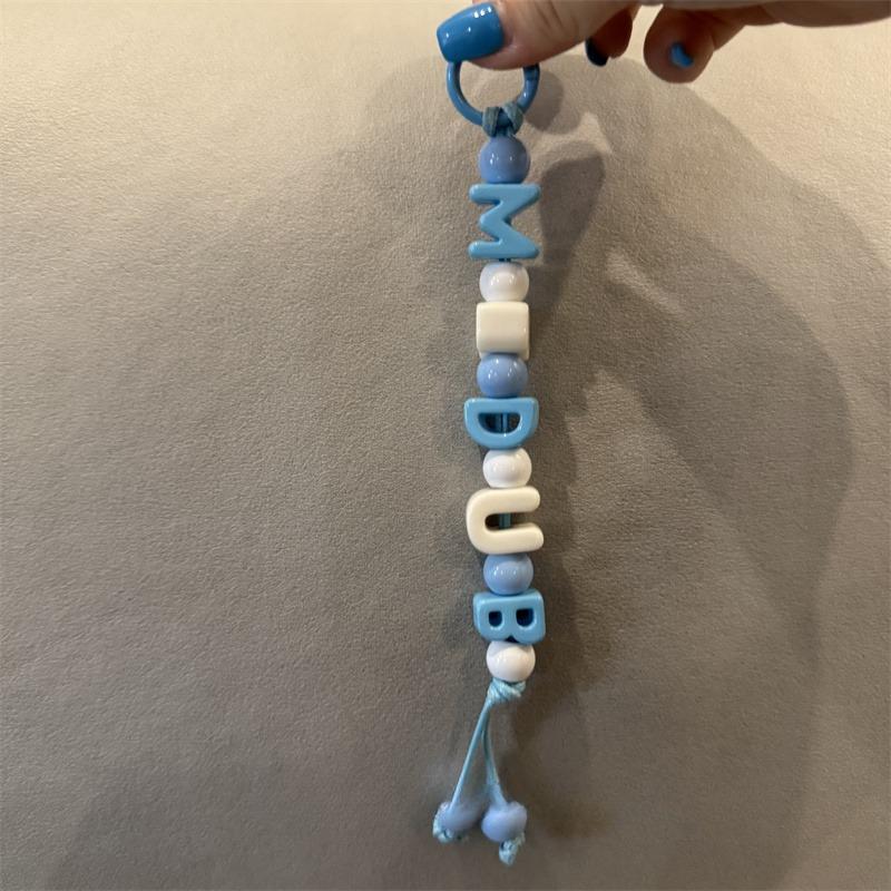 Персонализируемый тренд личности креативный узел из букв ручной работы модный нейлоновый брелок для ключей от машины шнурок для мобильного телефона