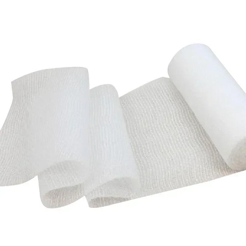 5 Rolls of New PBT Elastic Bandages with Breathable Mesh Bandages for Fixing Wounds Outdoor Fracture Survival Emergency Tools