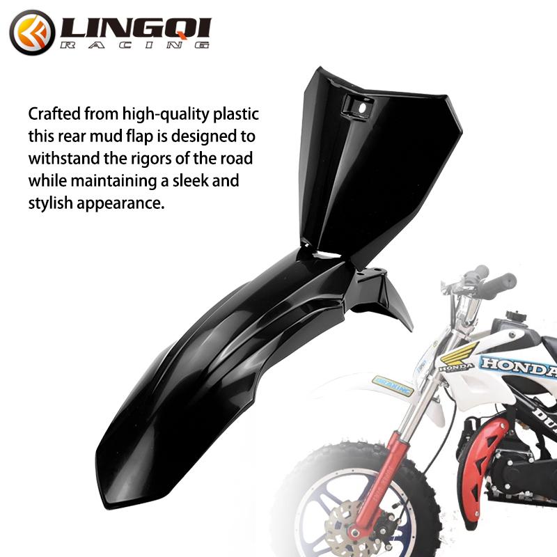 LINGQI RACING Мотоциклетное переднее крыло с креплением номерного знака для 49cc Мини-кроссового питбайка Детского мотокросса Минимото