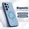 Магнитный Чехол Для Magsafe Для Samsung Galaxy S26 Ultra S25 Edge S24 Plus S23 FE S22 A17 A54 A55 A56 A57 5G Чехол С Рисунком SeaWorld Осьминог Морская Звезда