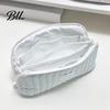 Art Supply Storage Bag Shell Shape Pencil Pouch, Large Capacity Durable Polyester Organizer, Personal Item Organizer for Travel Multilayer Partition