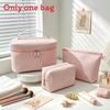 Big Capacity Portable Cosmetic Case With Durable Polyester Material For Travel And Home Use
