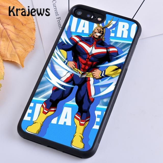 Krajews Boku no Hero Academia All Might Мягкий чехол для телефона для iPhone 14 5 6s 7 8 plus XR XS 11 12 13 pro max Samsung S21 S22ultra