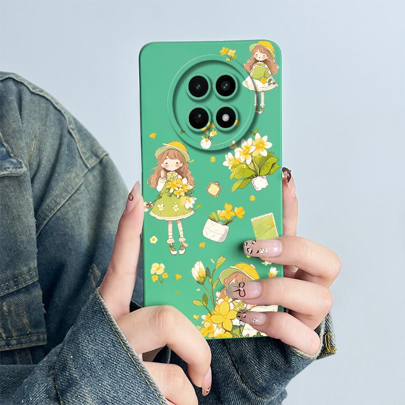 Для Realme 12 5G 12X Narzo 70X Чехол для телефона RMX3999 RMX3997 Funda Мягкий силикон Сладкий Расписной Модный Coque Чехол с цветочным принтом