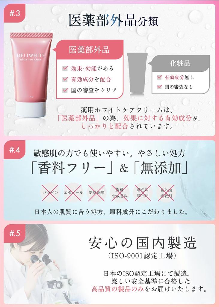 Deli White Delicate Zone Darkening Cream отбеливающий увлажняющий крем одобрен Министерством труда и в Японии [Одобрено Министерством здравоохранения и социального обеспечения]