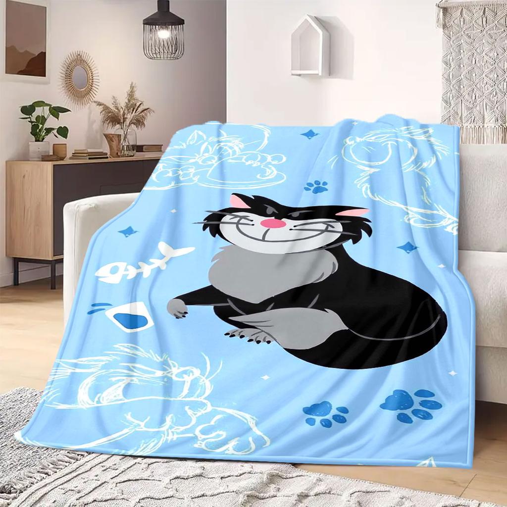 princess Print Flannel Blanket Cartoon Style for Travel Picnics Bedrooms Sofas Beds Chairs Home Decor Unique Gift New
