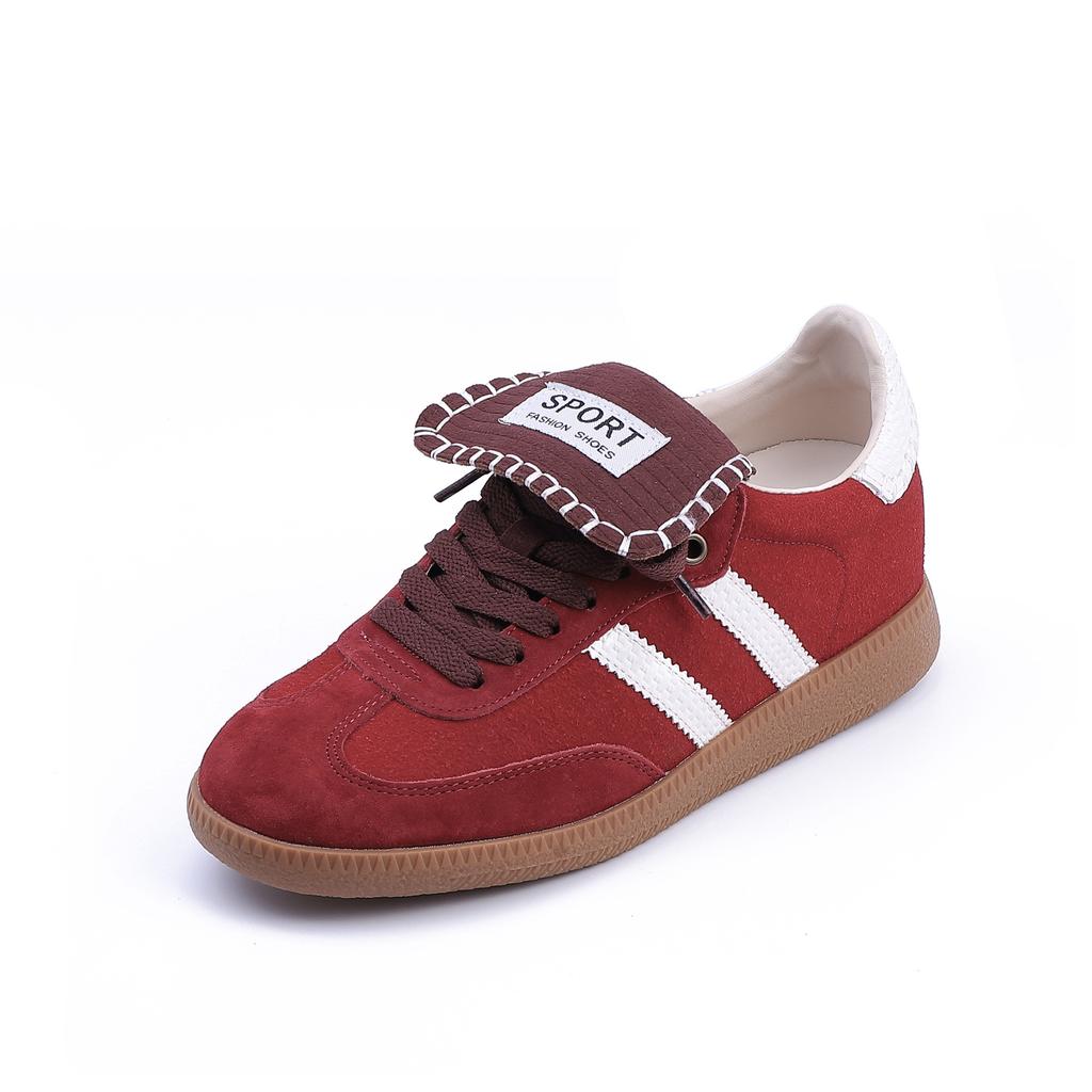 Женские кроссовки на шнуровке спереди, на толстой подошве, увеличивающие рост, спортивные, в повседневном стиле, универсальные немецкие тренировочные кроссовки на плоской подошве, ретро, Форрест Гамп