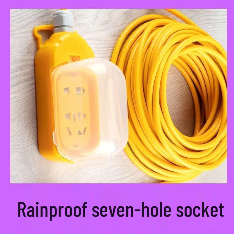 Влагозащищенный удлинитель с розеткой, длинный кабель, выключатель питания и монтажная плата для зарядки электромобилей в высотных зданиях