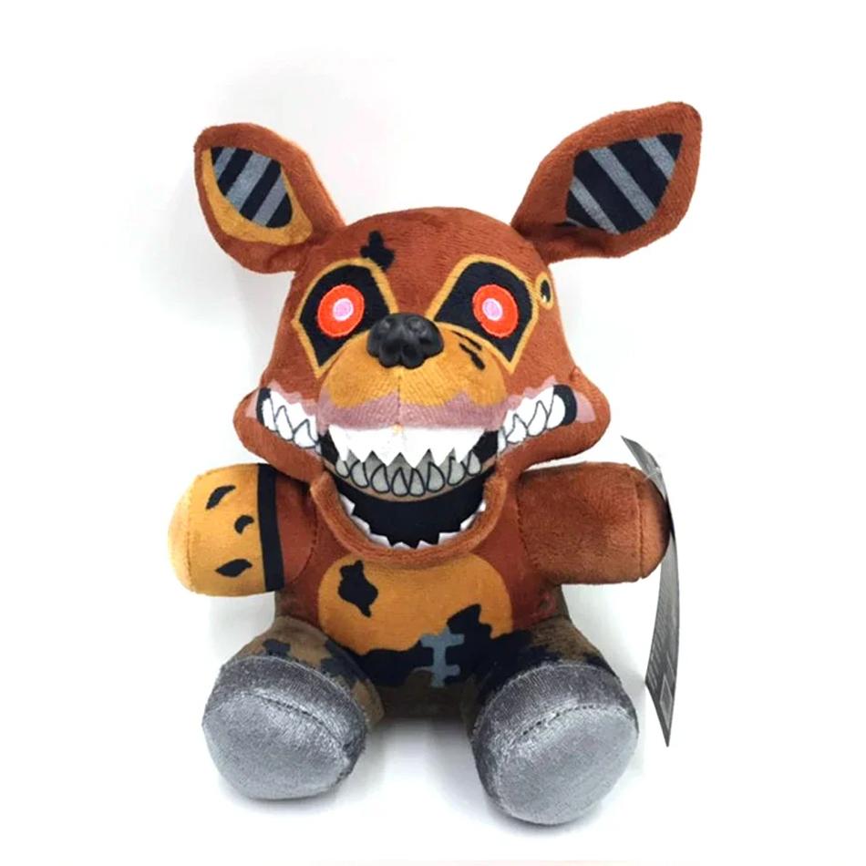 18 см Горячие Плюшевые Игрушки Fnaf Милые Каваи Фредди Животное Фокси Бонни Медведь Ribbit Набивные Плюшевые Игрушки В Наличии Плюшевый Подарок на День Рождения