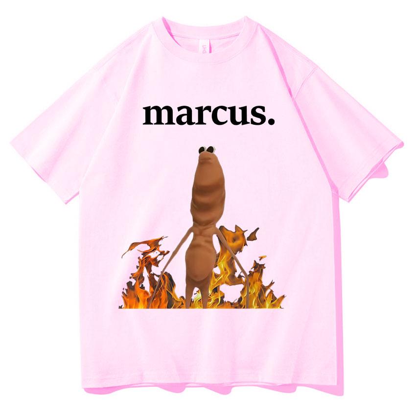 Men Women Print Funny Robert Help Marcus The Worm Summer T Shirt Aesthetic Oversized Short Slee