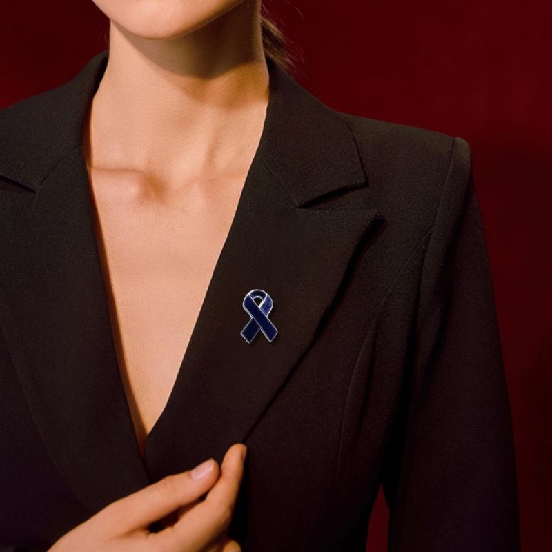 10pcs Women Brooches Ribbon Lapel Pins Breast Cancers Awareness Badge Pin Bowknot Shape Brooch Pin for Women and Girl