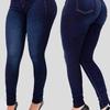 Women's Slim High-Waisted Elastic Skinny Jeans - European and American Fashion