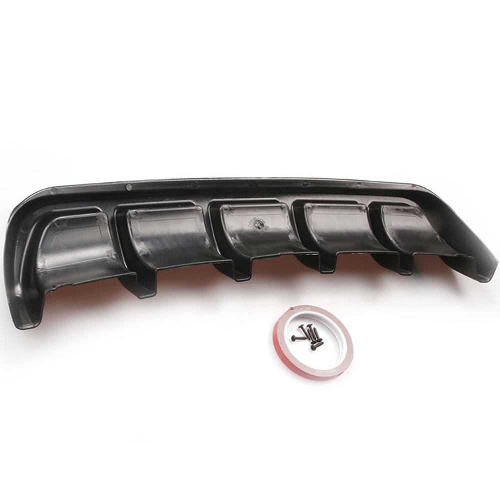 Universal Carbon Fiber Bumper Lip Rear Bounding Automotive Spoiler Shark Fin Rear Bumper Guide Plate Six Tooth Spoiler Bumpers