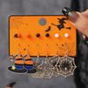 Горячая Распродажа Хэллоуин Пусеты Комбинация Мультяшный Смешной Голова Тыквы Призрак Летучая Мышь Элемент Набор Пусет