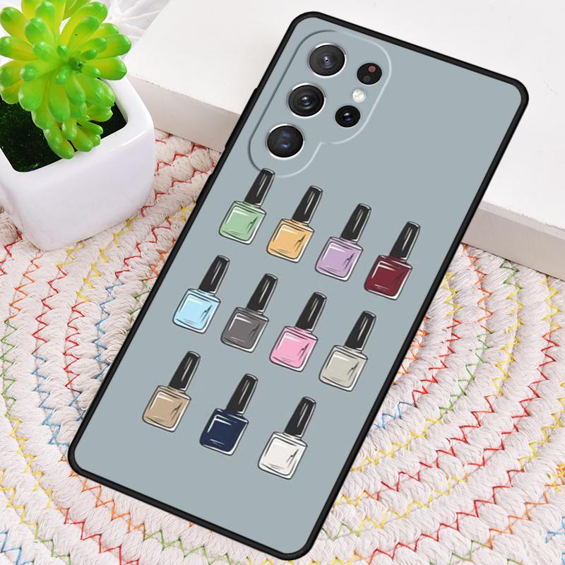 Силиконовый чехол для телефона с рисунком лака для ногтей для Samsung Galaxy note 10 pro S26 S25 S24 S23 S22 S21 Plus S25Ultra Capa Cover
