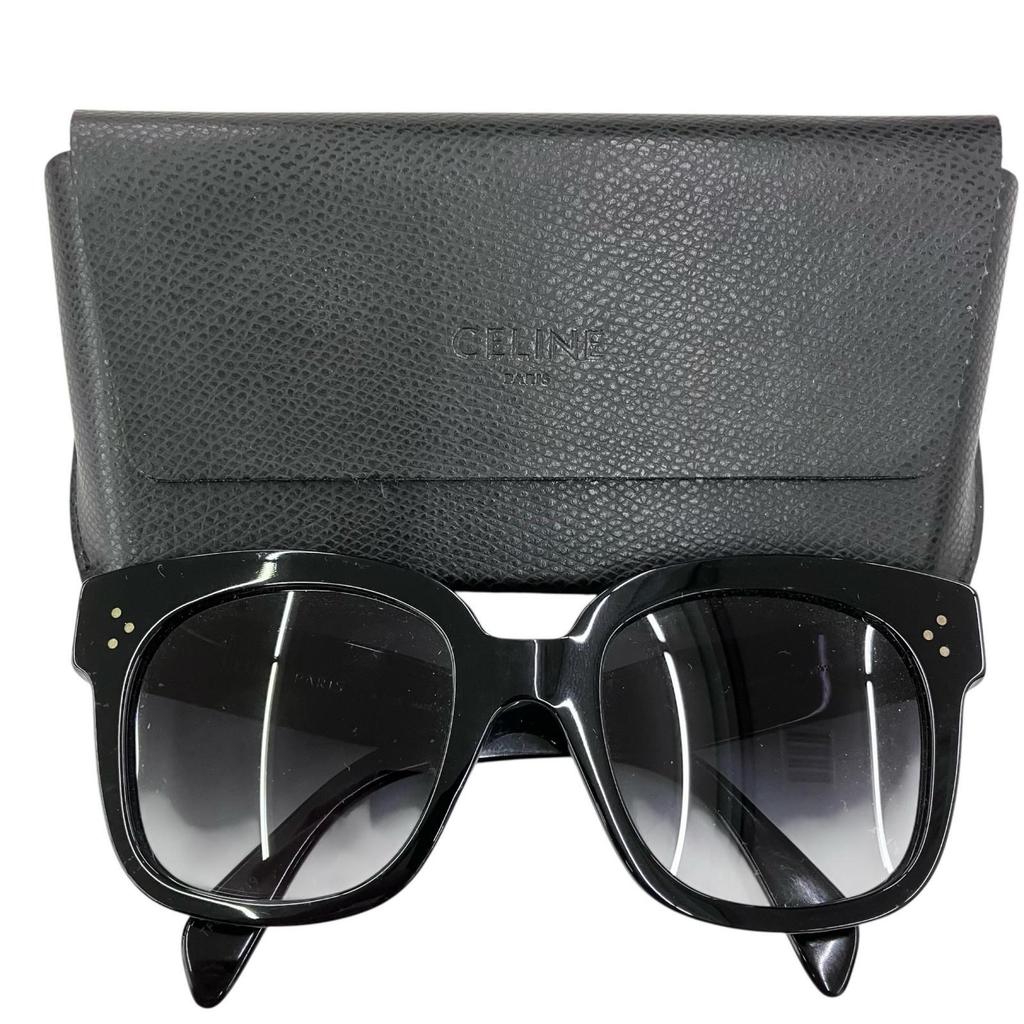 Б/у 186005 Текущий товар CELINE Солнечные очки Celine черные CL4002UN