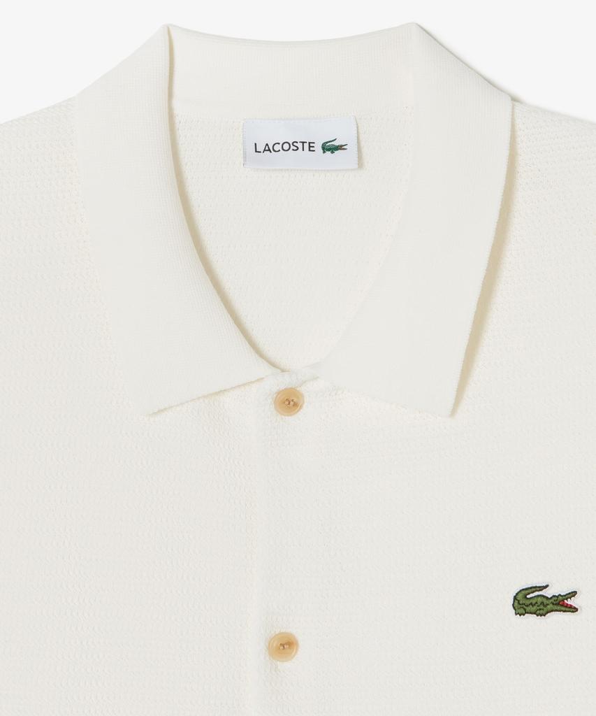 Мужской кардиган с коротким рукавом и фестонным краем Lacoste Ah457E-56G Xfj