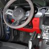 Car Under Steering Wheel Decorative Panel Stickers Accessories Fit for Ford Mustang 2015 Up  ABS Interior Accessories