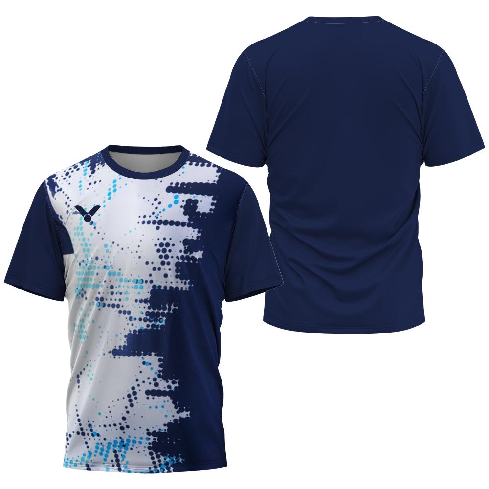 Дышащая футболка для бадминтона, тенниса, 3D-принта, мужская футболка, модная спортивная одежда, верхняя одежда для мужчин, спортзала, фитнеса, короткий рукав, для активного отдыха