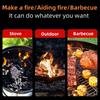 Camping Handheld Blower Lightweight Outdoor BBQ Hand Crank Fan Barbecue Accessories Portable Aiding Fire Cooking Tools