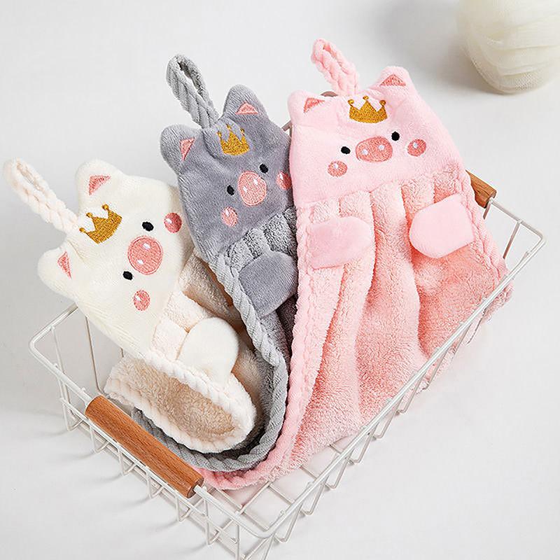 Cute Hand Towels Kitchen Bathroom Hand Towel Super Absorbent Kitchen Towel High-Efficiency Tableware Cleaning Towel