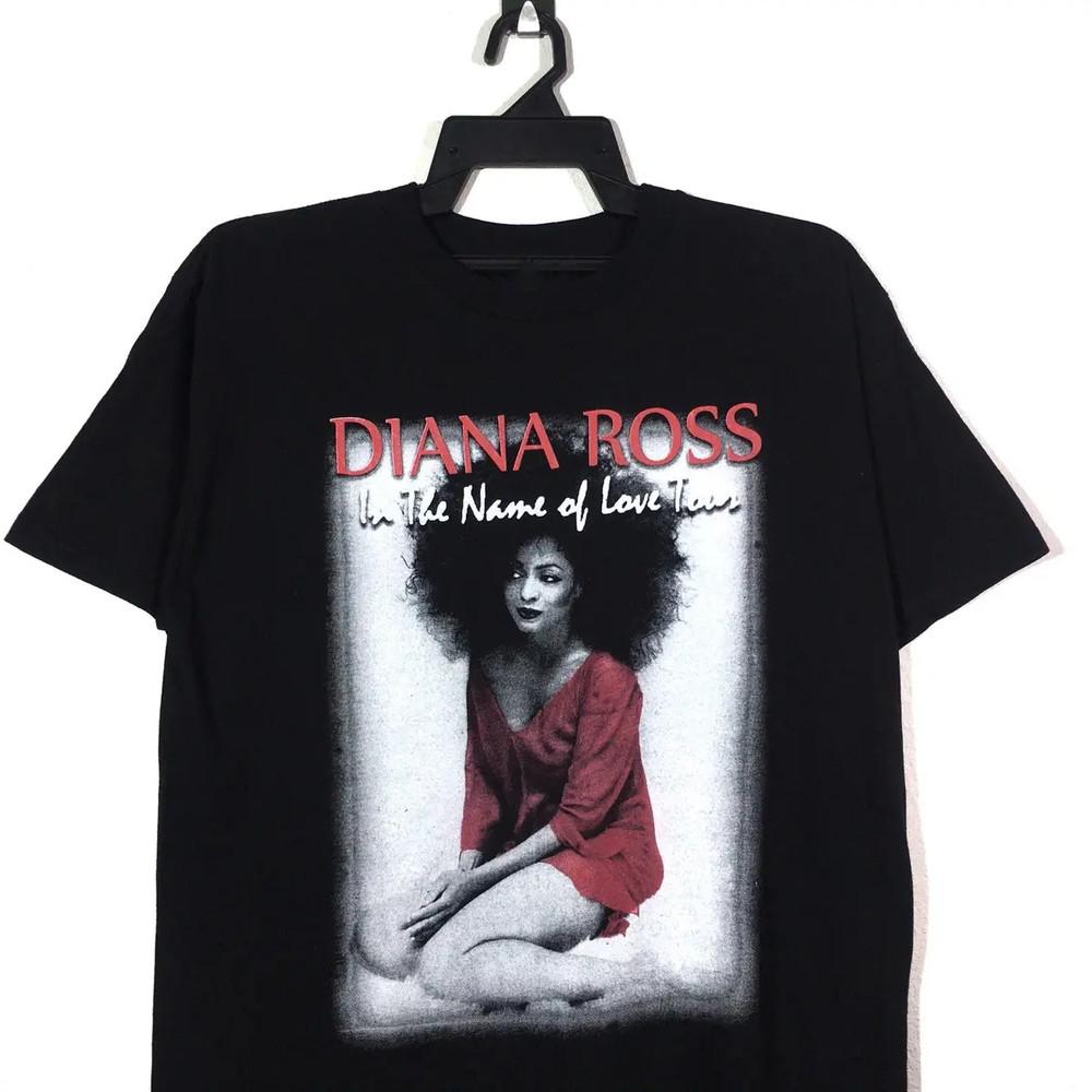 Винтажная футболка Diana Ross In The Name Of Love Все размеры от S до 5XL NZL128 БЕСПЛАТНАЯ ДОСТАВКА Унисекс Футболка