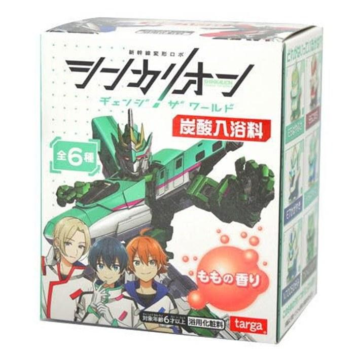 Shinkansen Transformation Robot Shinkalion CW Carbonate Bath Salt Peach Scent 12 Count Pink