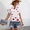 Spring and summer new women's clothing hot-selling heart print shirt